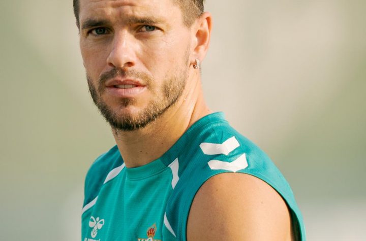 Lo Celso en el entrenamiento de hoy