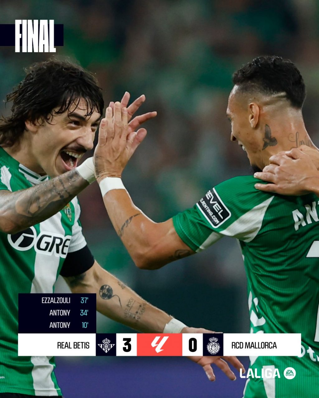 Betis 3-0 RCD Mallorca