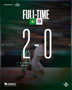 Betis 2-0 Olympique Lyon