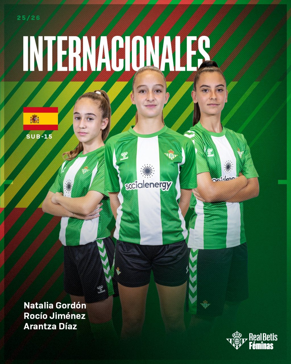 Jugadoras del Betis convocadas con la Selección Española Sub 15