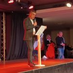 Carlos Jiménez en la presentación del acto.