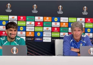 Ez Abde y Pellegrini en rueda de prensa || ABC